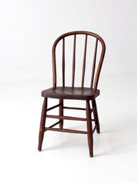 antique Windsor bow back spindle chair