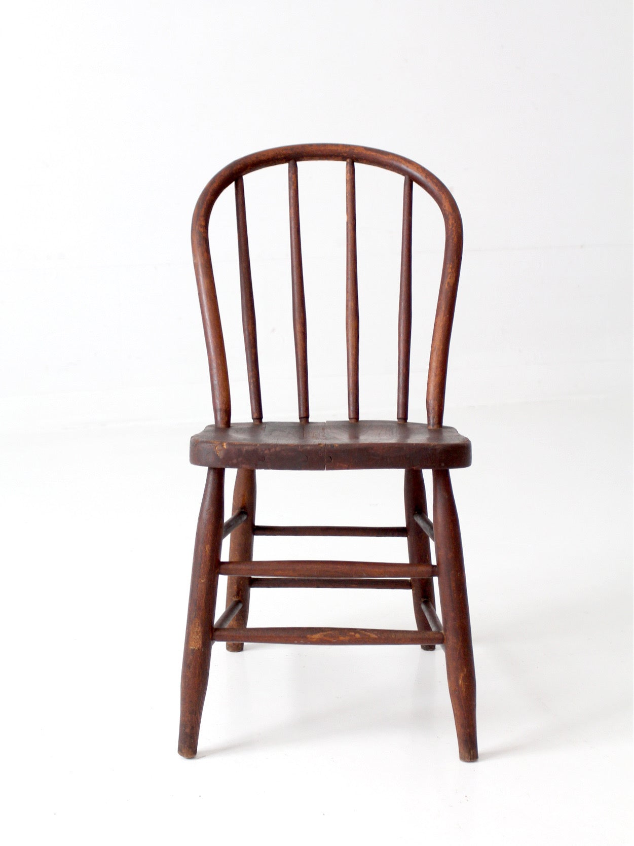 antique Windsor bow back spindle chair