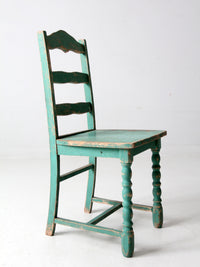 vintage painted wood chair