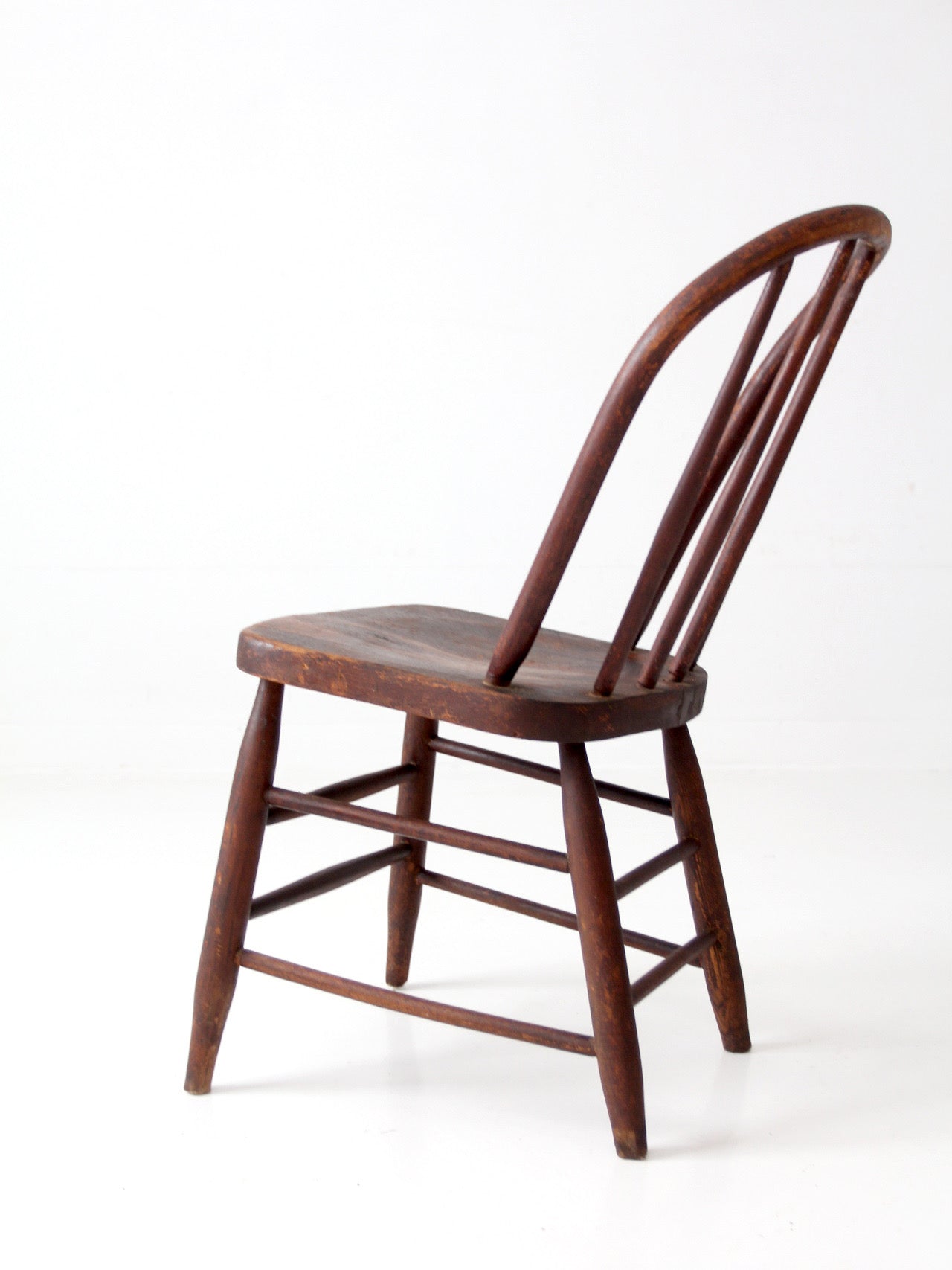 antique Windsor bow back spindle chair