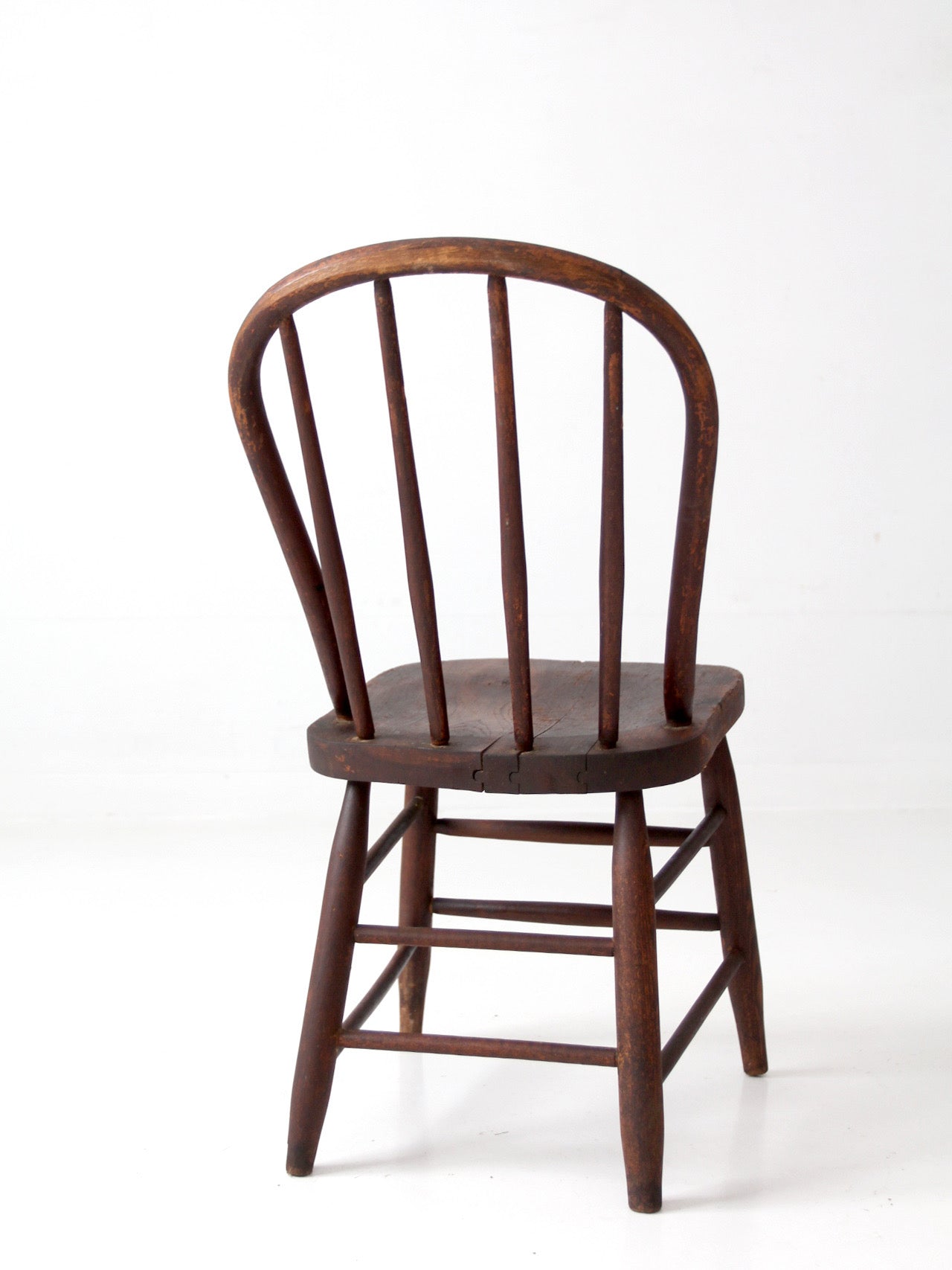 antique Windsor bow back spindle chair