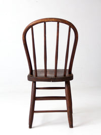 antique Windsor bow back spindle chair