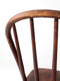antique Windsor bow back spindle chair