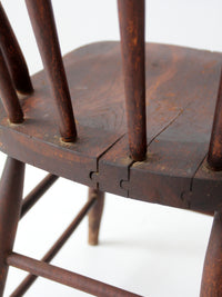 antique Windsor bow back spindle chair