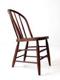 antique Windsor bow back spindle chair