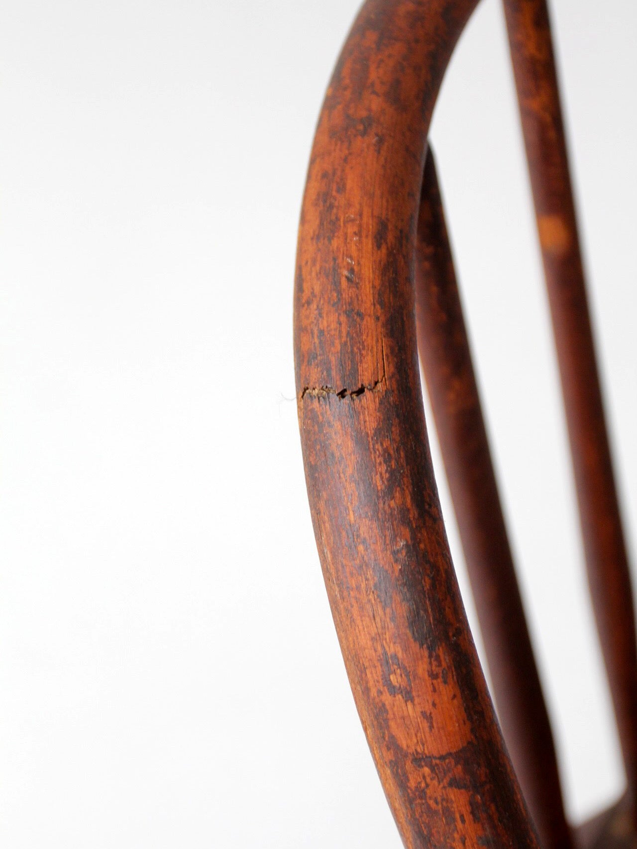 antique Windsor bow back spindle chair