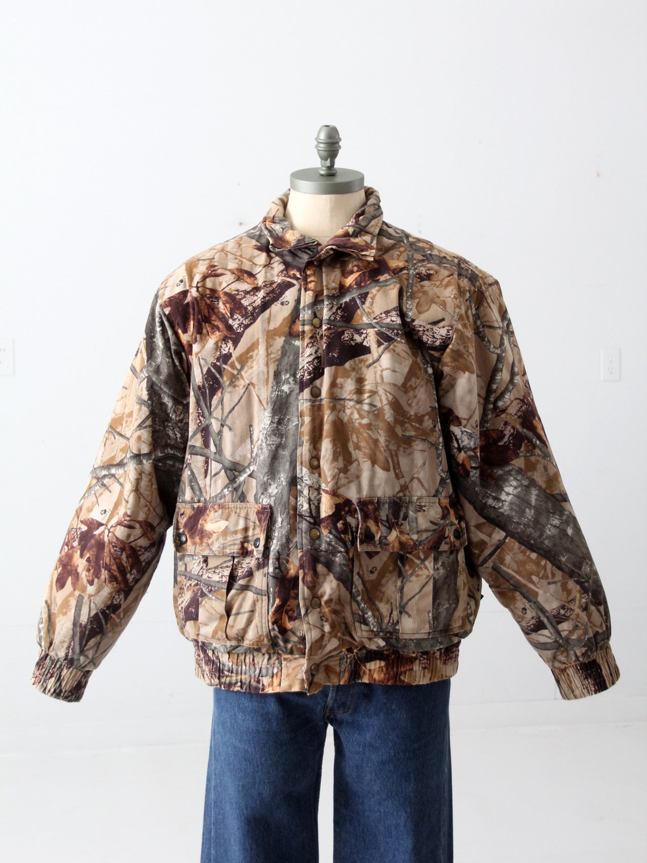 Outfitters Ridge Fusion 3D Camo Hunting Jacket Mens M (38-40) Detachable  Hood 