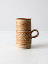 vintage studio pottery mug