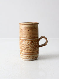 vintage studio pottery mug