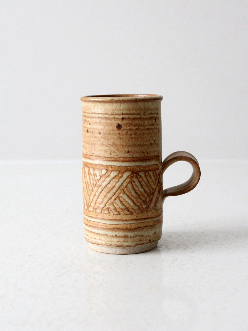 vintage studio pottery mug