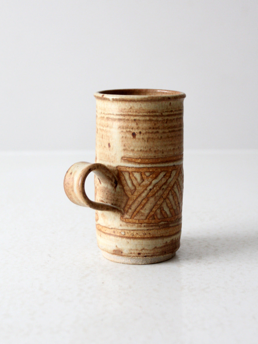 vintage studio pottery mug