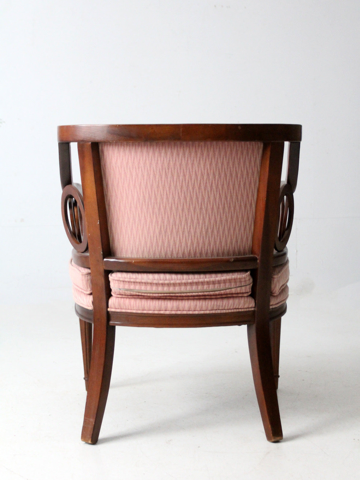 antique classical revival upholstered armchair