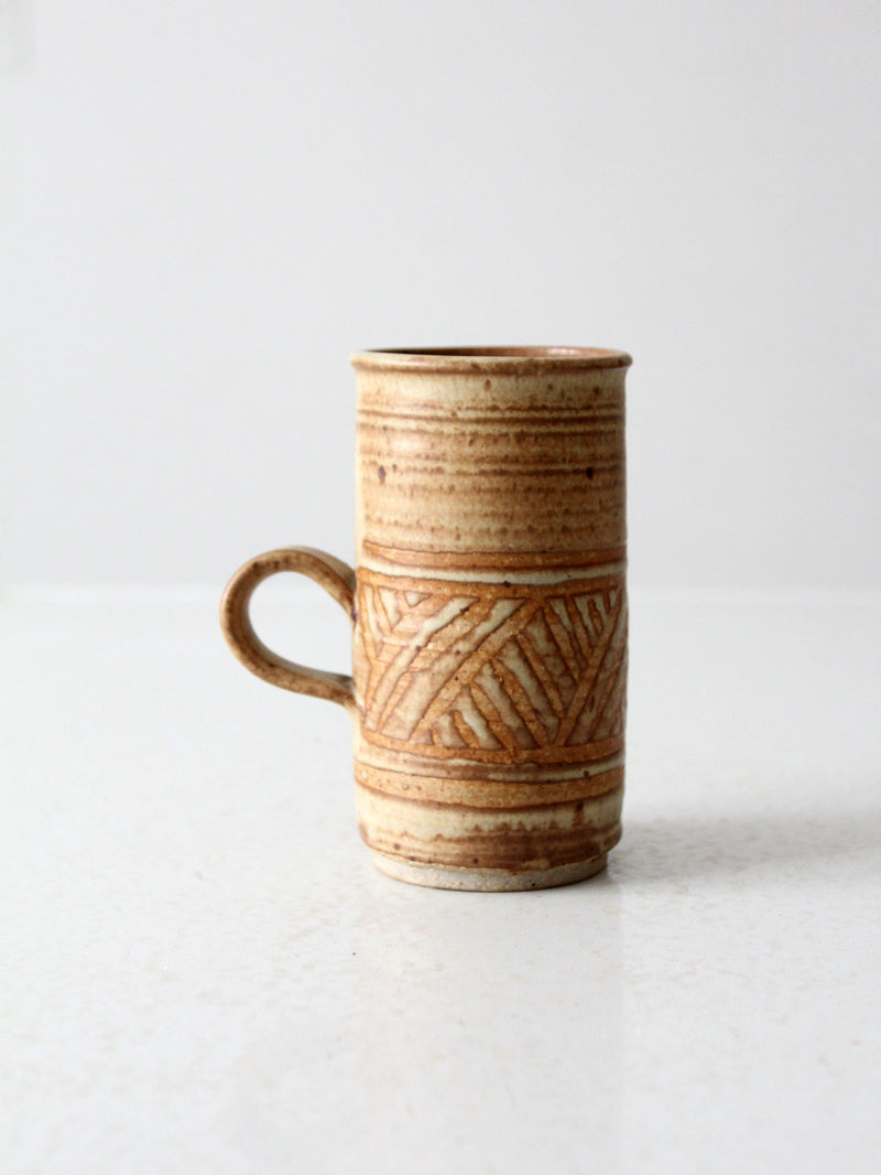 vintage studio pottery mug