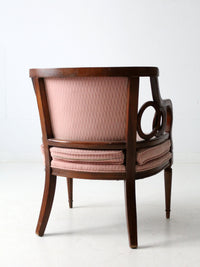 antique classical revival upholstered armchair