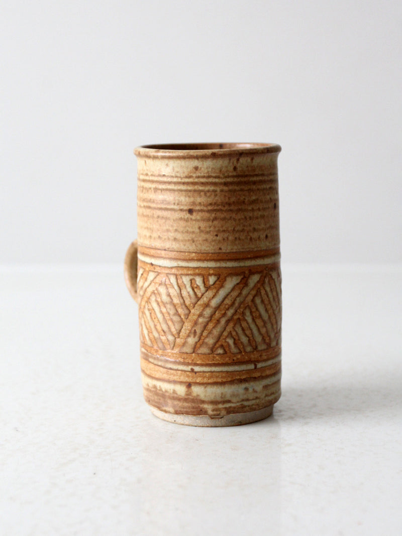 vintage studio pottery mug