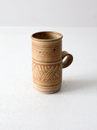 vintage studio pottery mug