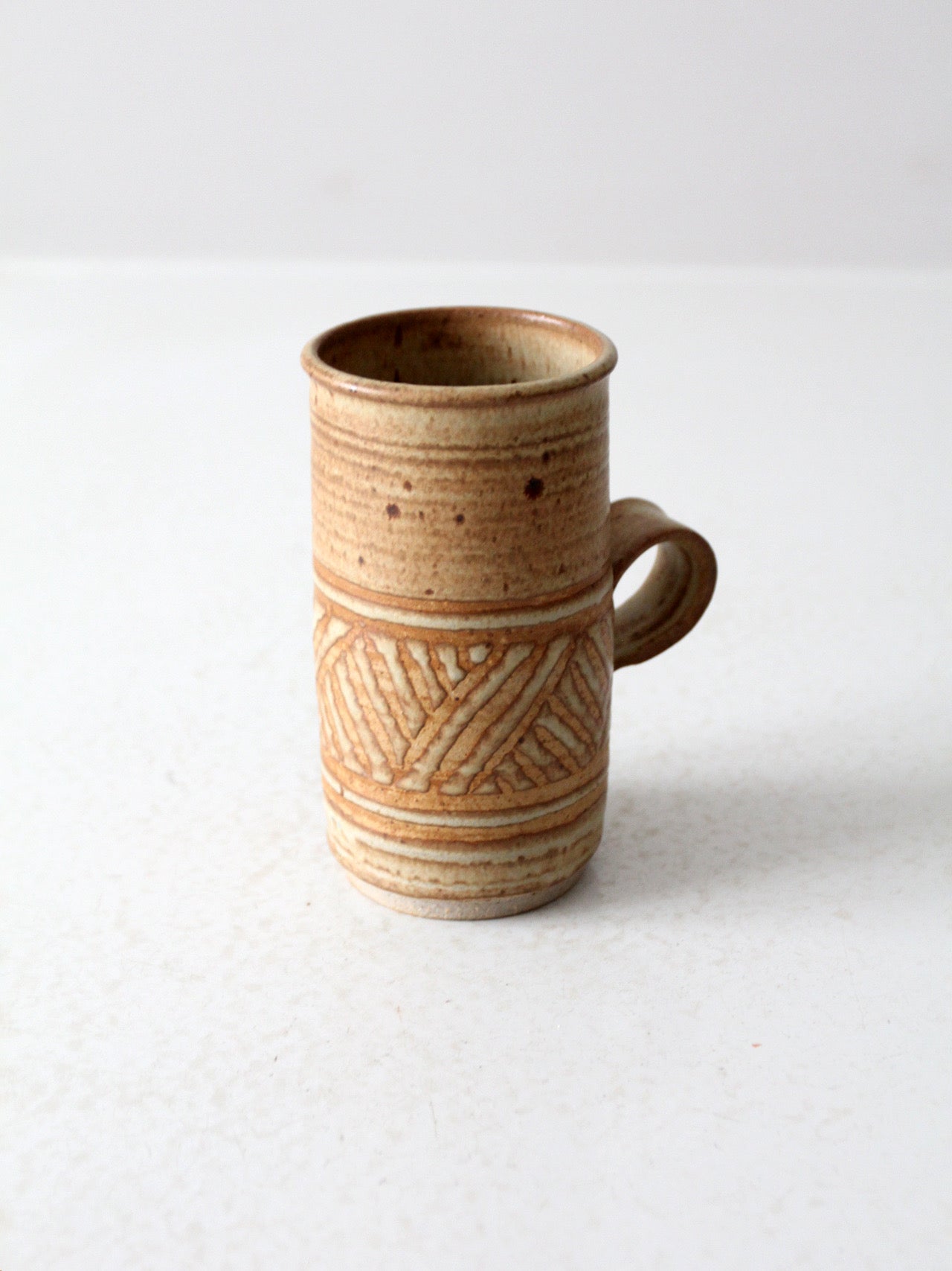 vintage studio pottery mug