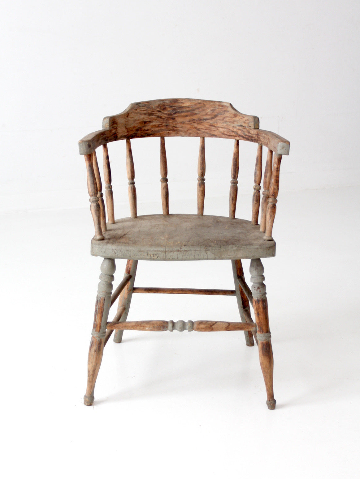 antique painted captain's chair