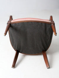 antique classical revival upholstered armchair