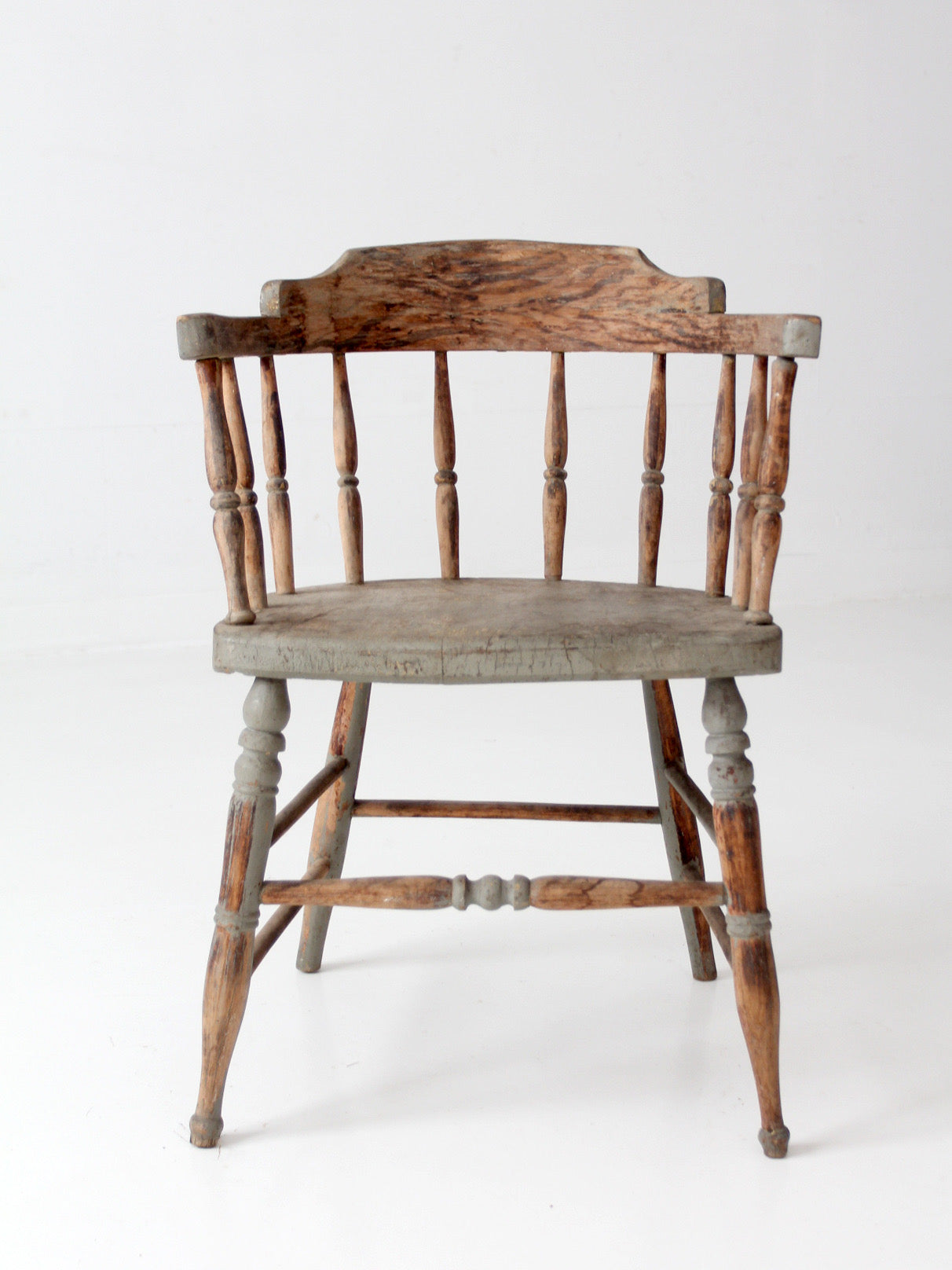antique painted captain's chair
