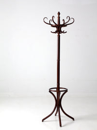 antique bentwood hall tree coat rack