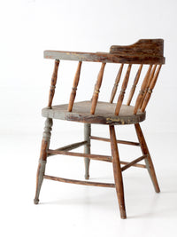 antique painted captain's chair