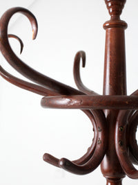 antique bentwood hall tree coat rack