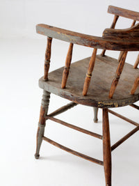 antique painted captain's chair