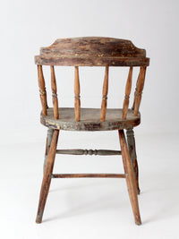 antique painted captain's chair