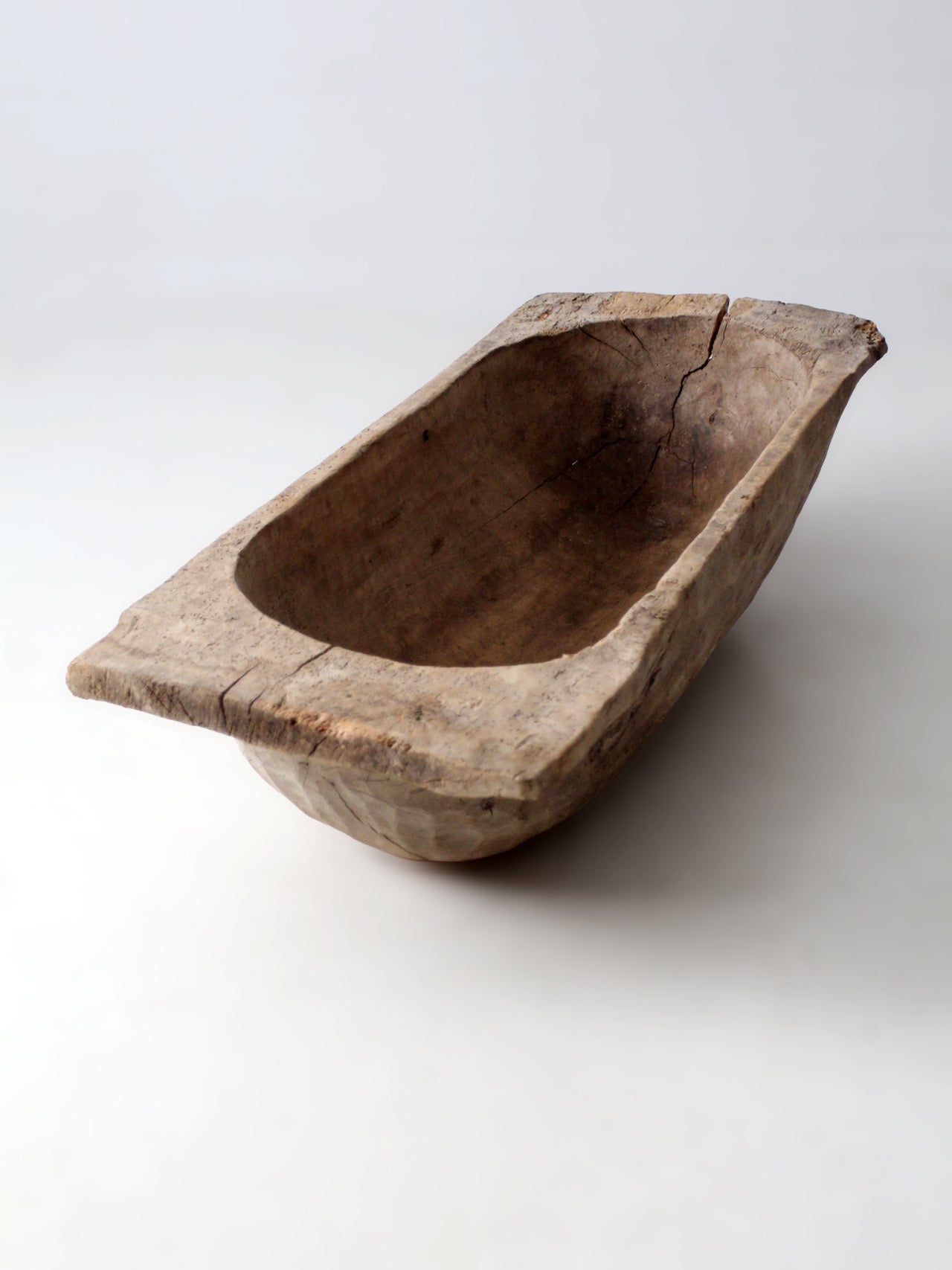 monumental 19th century American dough bowl
