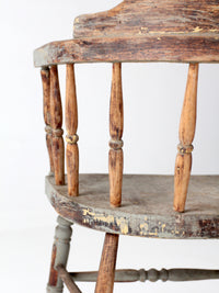 antique painted captain's chair