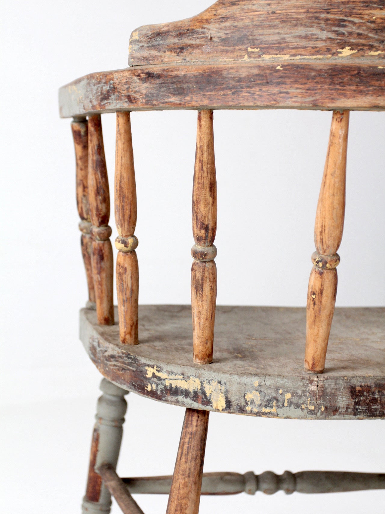 antique painted captain's chair