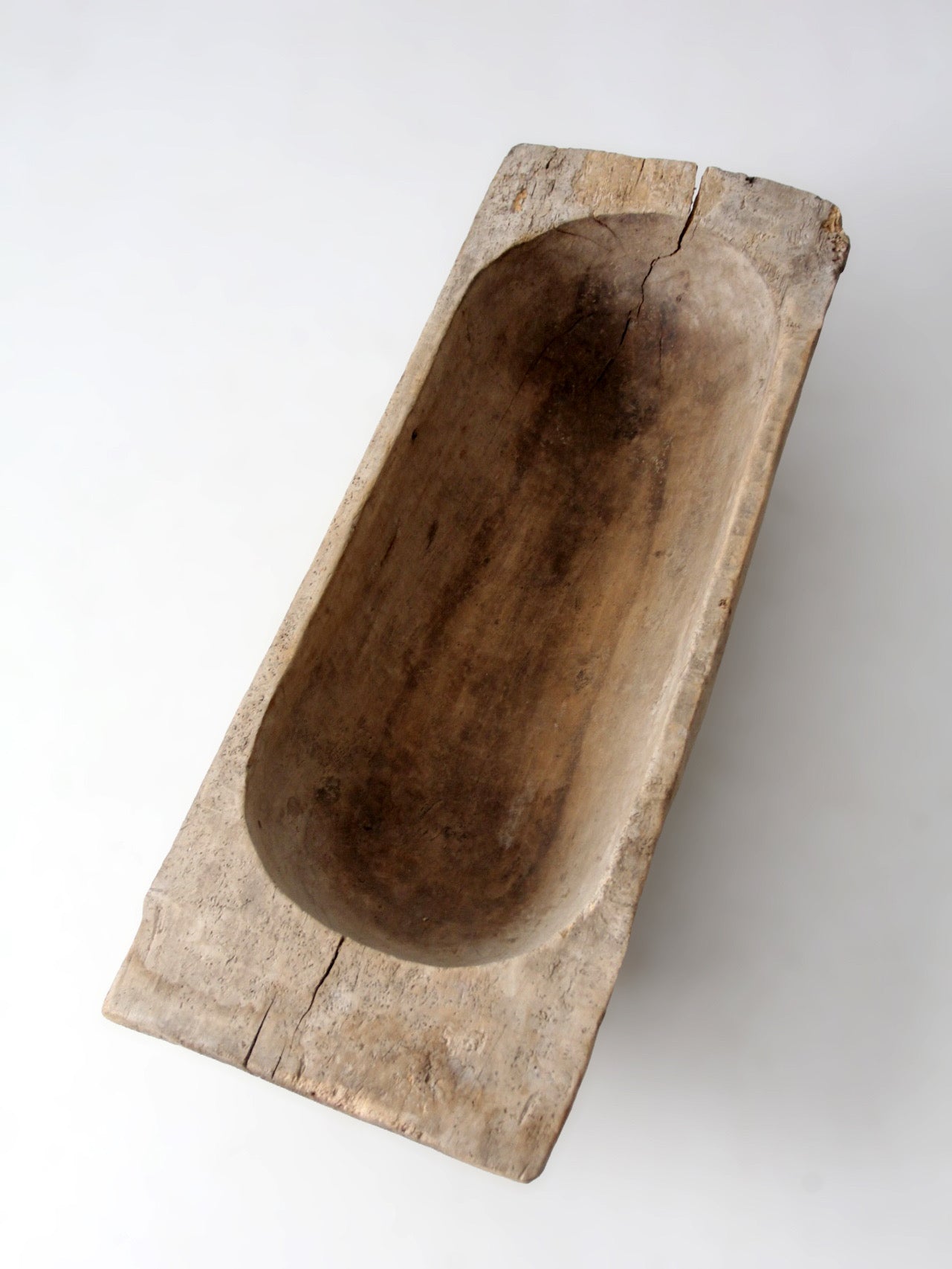 monumental 19th century American dough bowl