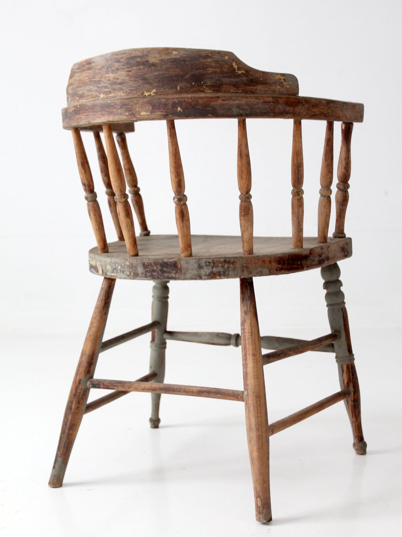 antique painted captain's chair