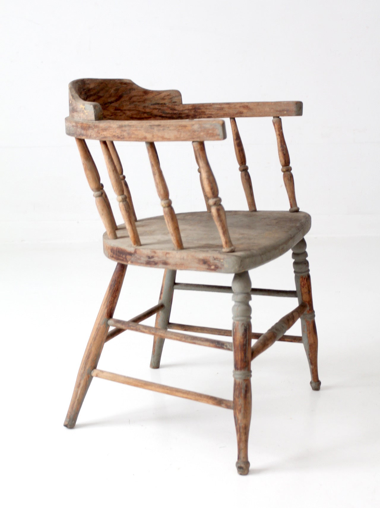 antique painted captain's chair