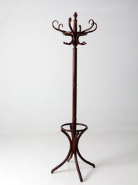 antique bentwood hall tree coat rack