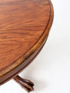 antique round oak dining table