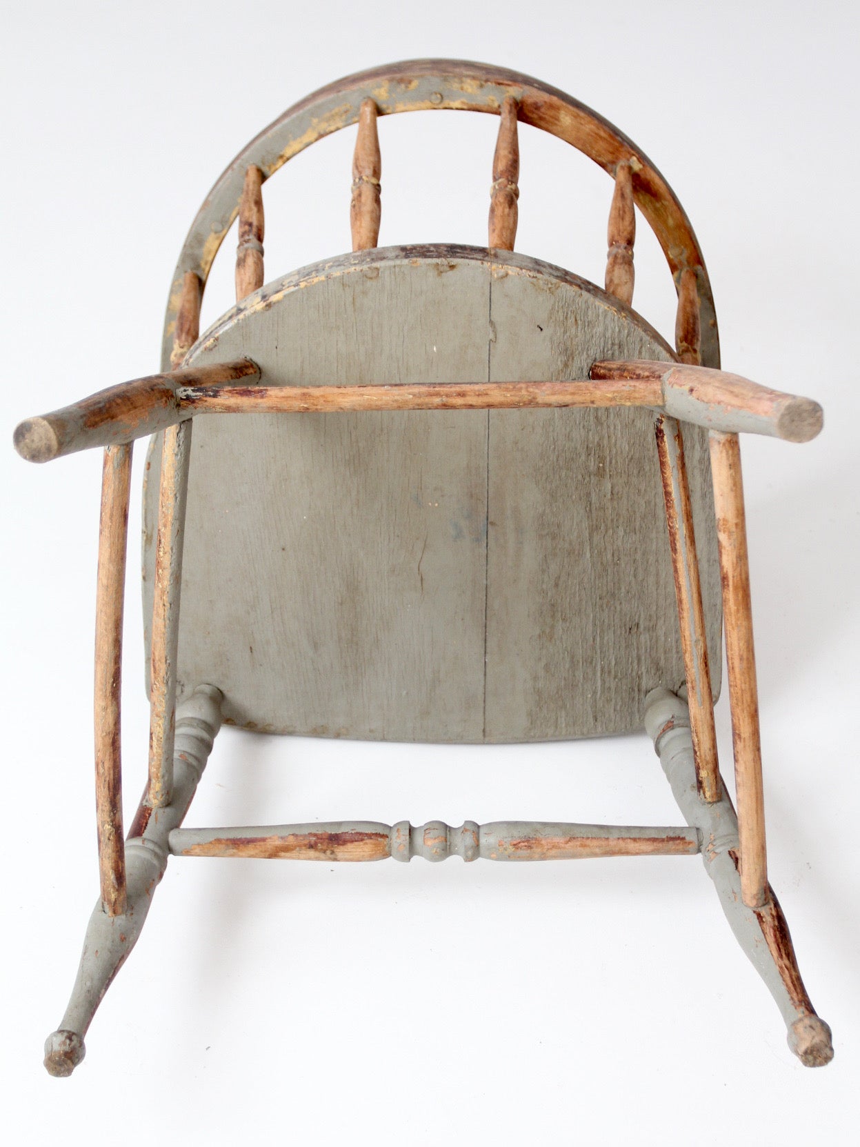antique painted captain's chair