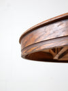 antique round oak dining table