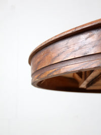 antique round oak dining table