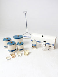 vintage enamel kitchen set by Kitchen Beautilities circa 1930s - 1940s