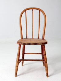 vintage 1930s spindle back children's wood chair