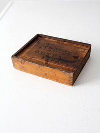 1920s brass stencil set with box