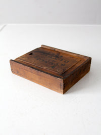 1920s brass stencil set with box