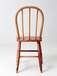 vintage 1930s spindle back children's wood chair