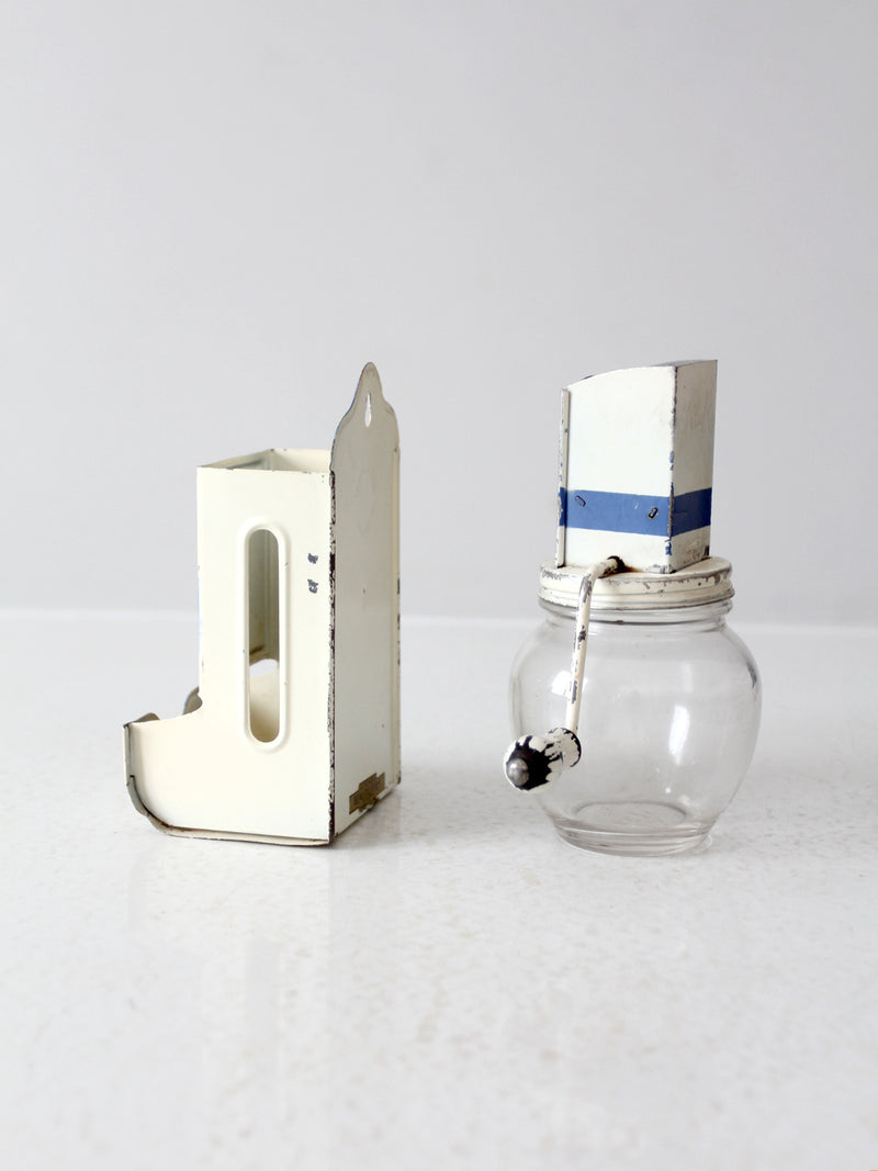 vintage enamel kitchen set by Kitchen Beautilities circa 1930s - 1940s