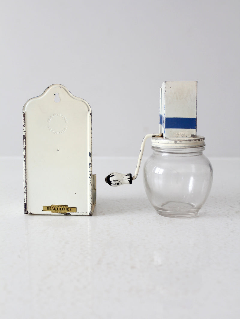 vintage enamel kitchen set by Kitchen Beautilities circa 1930s - 1940s