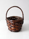 vintage handwoven basket