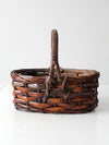vintage handwoven basket