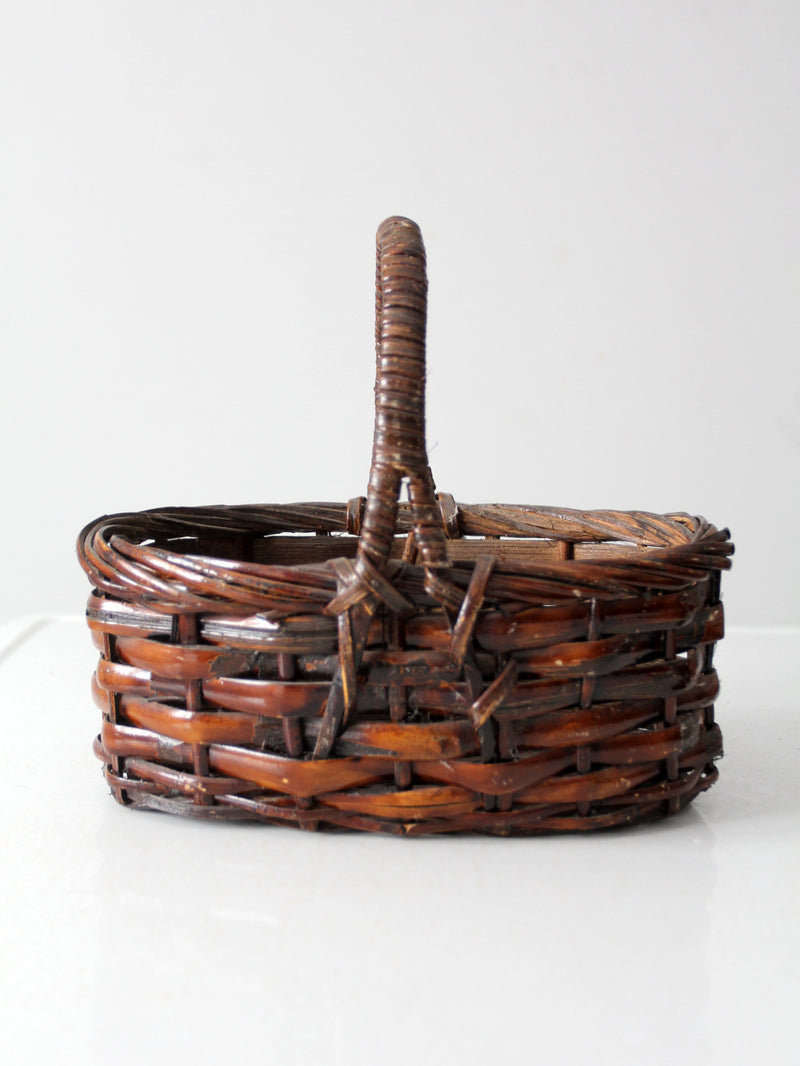 vintage handwoven basket